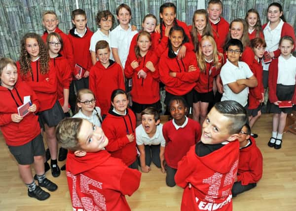 Year 6 leavers pictured after their assembley at the Hollywell Primary School in Kimberley on Tuesday.