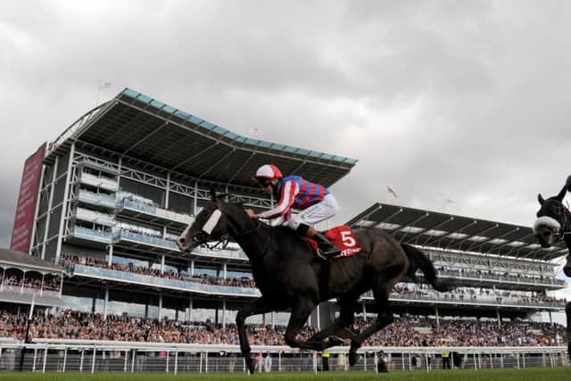 YORKSHIRE TERRIER -- Mutual Regard springs a 20/1 surprise in last year's Ebor Handicap at York (PHOTO BY: Anna Gowthorpe/PA Wire).