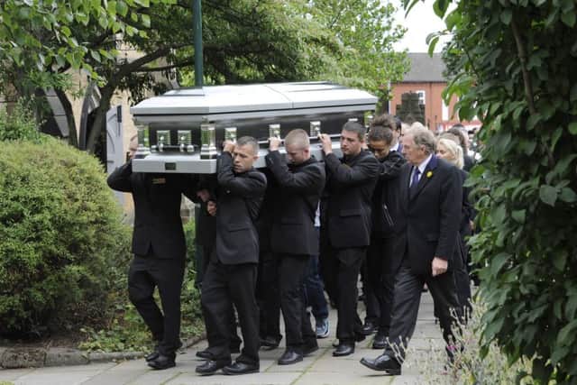 The funeral of Joe 'Cheek' Cannon takes place at St Mary Magdalene Church, Hucknall