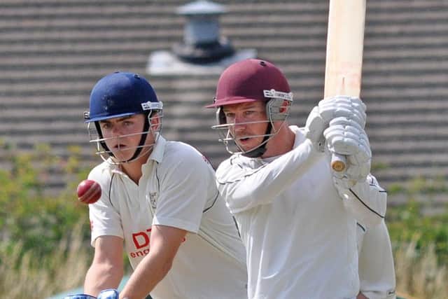 Clipstone v Worksop Clipstone's Bob Berry in batting action.
