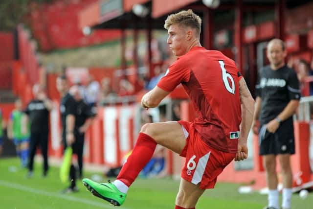 Alfreton town's captain Dan Bradley.
