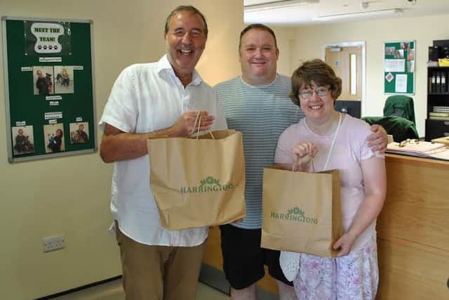 Paddy Tipping with Jerry Green supporters Mark and Karen at the open day of the centre in Blidworth.