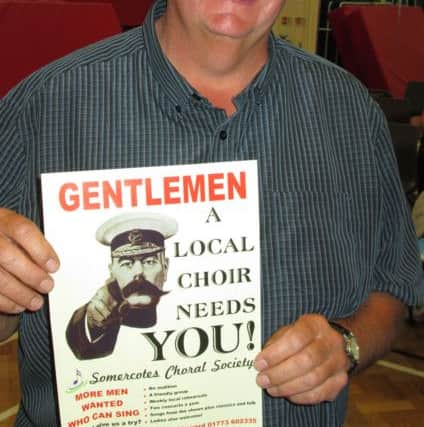 Somercotes Choral Society chairman Andy Hoskison