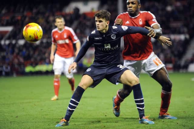 Michail Antonio (right) in action for Forest.