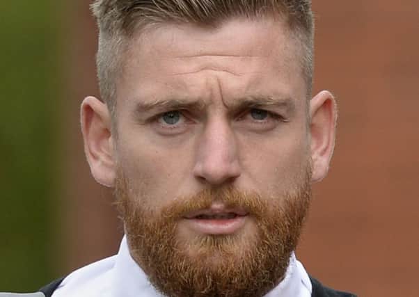 Daniel Childs arrives at Leicester Crown Court, where he was sentenced to 5 years in prison for two offences of sexual activity with a child under 16. PRESS ASSOCIATION Photo. Picture date: Thursday September 3, 2015. Childs was a serving officer with Nottinghamshire Police both at the time of the offences and at the time of his trial. See PA story COURTS PCSO. Photo credit should read: Joe Giddens/PA Wire