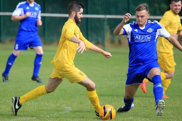 Action from Hucknall Rolls Leisure v Selston on Saturday.