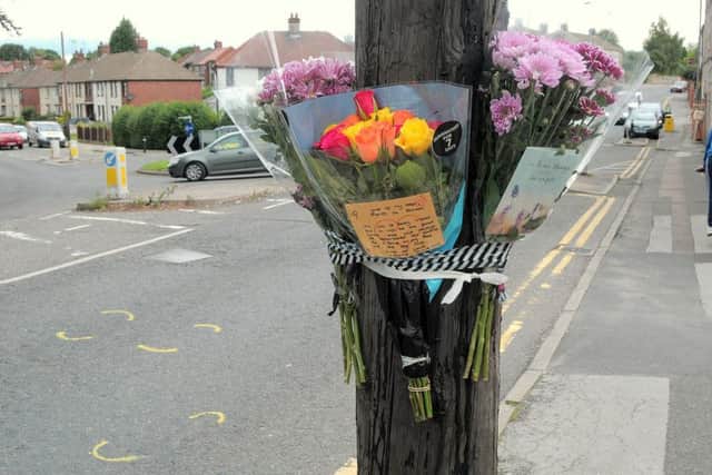 ictures at the scene of fatal accident on Kirkby road Sutton which claimed the life of Craig Orme aged 23.NASC 3-9-15 Accident,  Scenes of accident showing Police road markings, (1 & 2)NASC 3-9-15 Accident, Connor Pride who used to go to same school as Craig Orme, looking at floral tributes (3)Flowers at scene of Sutton Fatal accident (4,5&6)