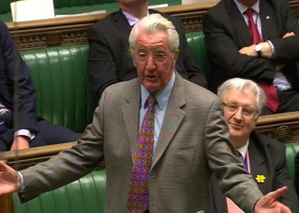 Did I say something wrong? Skinner in full flow in the Commons.