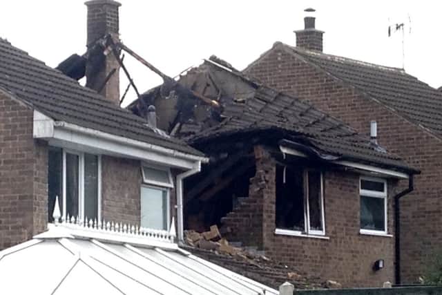 An explosion occurred at a property in Riddings.