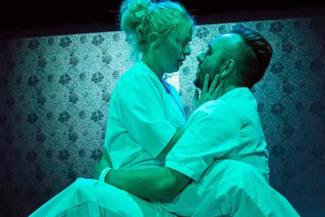 Heather Davies and Steve Cowley in The Effect at Hasland Playhouse.