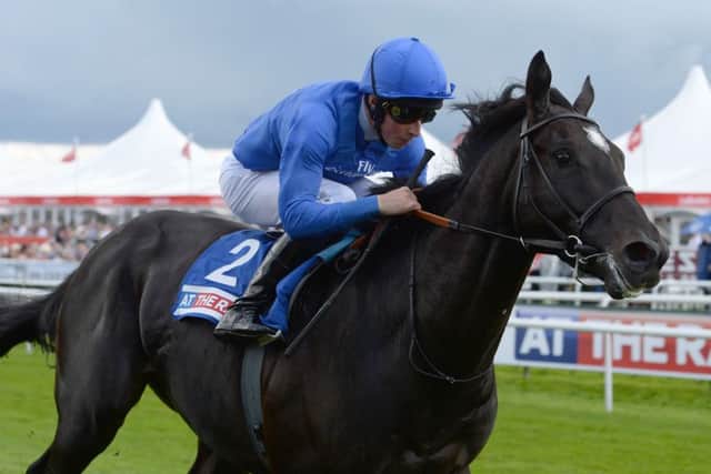 TOP CLASS -- one of the best two-year-olds seen this season, Emotionless, ridden by William Buick, romps home at Doncaster's St Leger meeting. (PHOTO BY: Anna Gowthorpe/PA Wire).