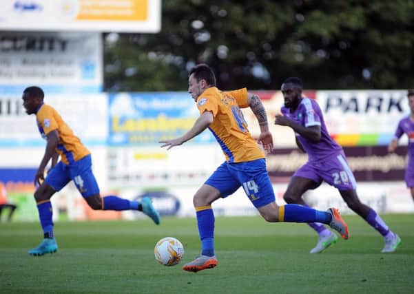 Mansfield Town v Plymouth -Skybet League One - One Call Stadium - Saturday 26th September 2015

nathan thomas goes for goal