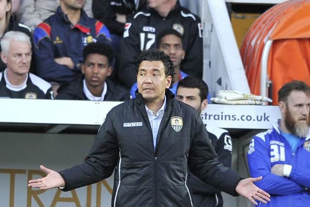 Notts county boss Ricardo Moniz.