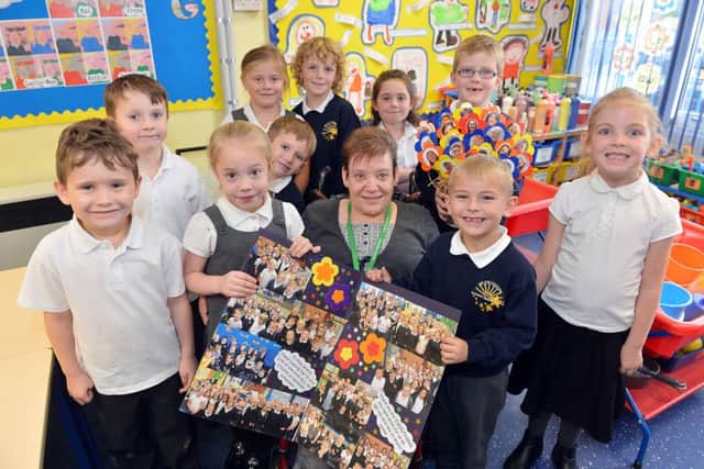 Jacksdale Primary School volunteer Miss Alison Jenkins leaves after 20 years of helping out.