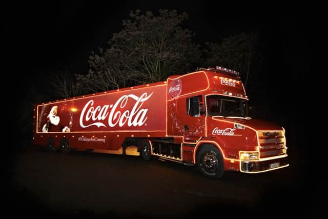 The Coca Cola truck is coming...