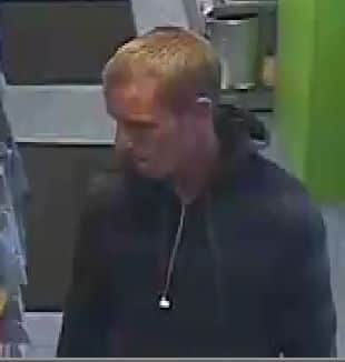 Nottinghamashire POlice want to speak with this man in connection with a shop theft at the co-op store in Main Avenue, Forest Town