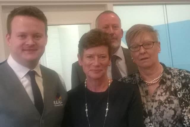 Sean Murphy with trustees from the R.E.A.L. Foundation Trust at the opening of their new alternative provision school on Woodhouse Road in Mansfield