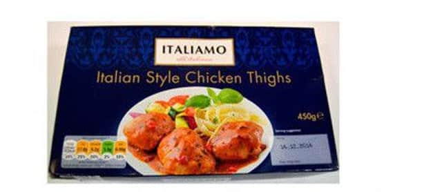 Lidl is recalling all Italiamo Italian Style Chicken Thighs with a use by date of December 16, 2016