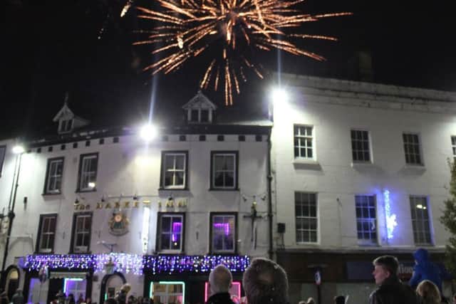 Fireworks at Mansfield Christmas Lights launch 20134.