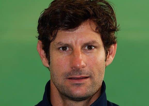 TEACHING THE SPINNERS -- Derbyshire CCC coach Ant Botha.