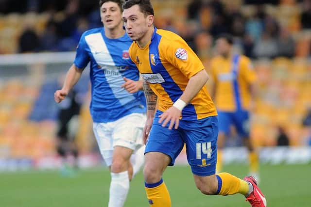 Mansfield Town v Hartlepool United - Skybet League Two - One Call Stadium - Saturday 21st November 2015
Natham Thomas gets forward