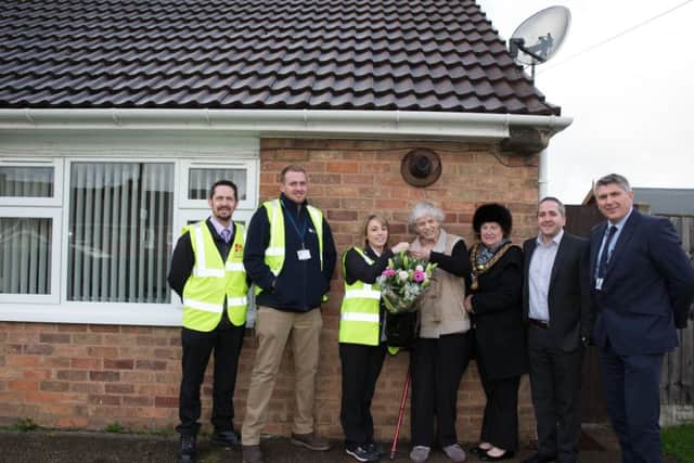 NASC SUTTON Official opening of first revamped Ashfield Homes council house.