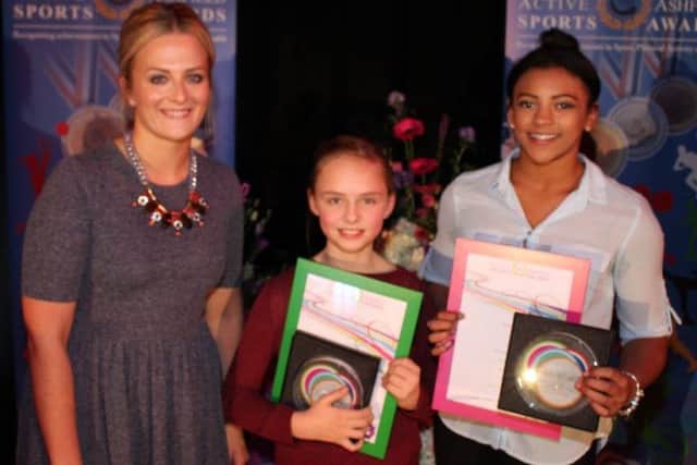 Ellie Downie and Jorja Atherton presented by Emma Booth from Everyone Active