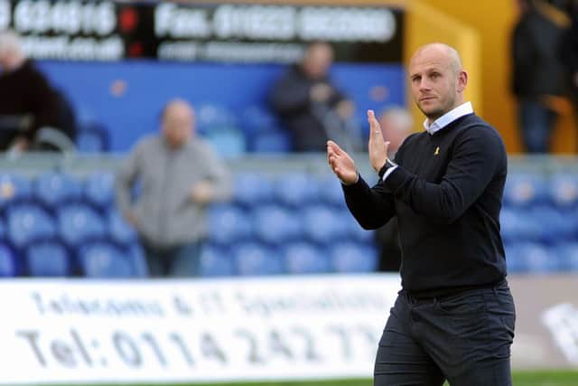 Manager Adam Murray thanks the fans.