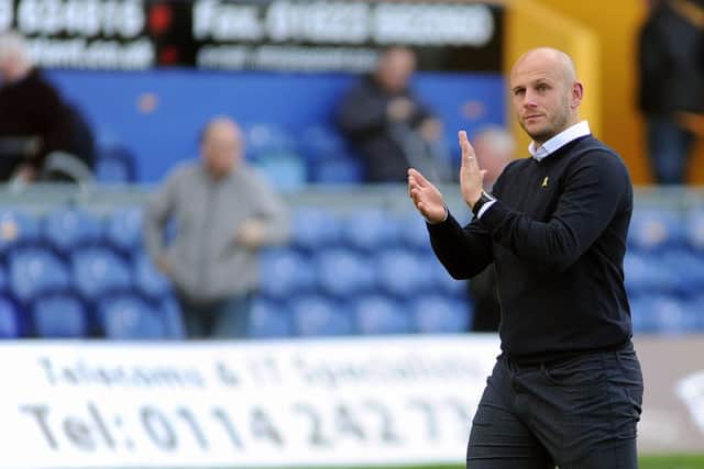 Manager Adam Murray thanks the fans.