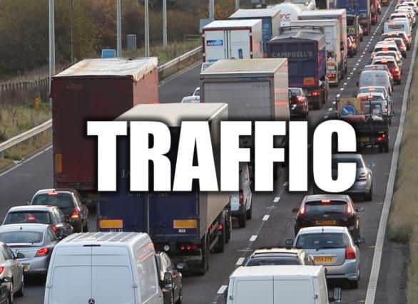 There are delays on the M1 this evening following a crash on the northbound carriageway