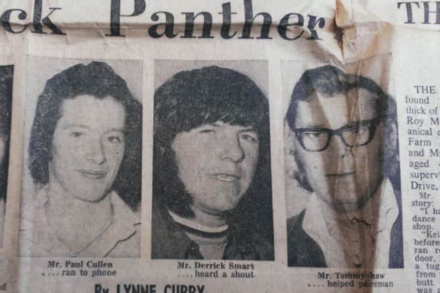 Those who helped capture the Black Panther in Rainwirth in December 1975.