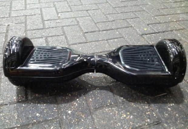 One of the seized hoverboards