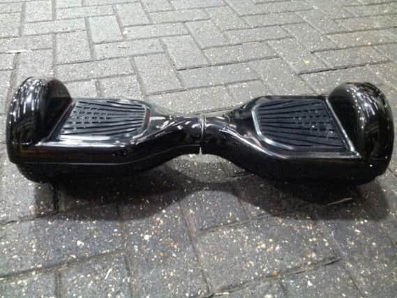 One of the seized hoverboards.
