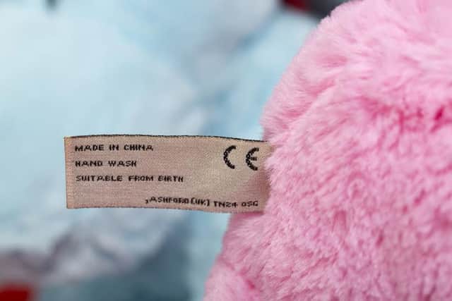 Check that toys have all the correct safety labels before buying them for your children this Christmas