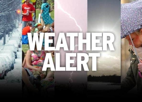 Weather warning.