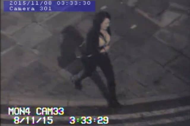 Police would like to speak with this woman in connection with an assault and theft in Mansfield town centre