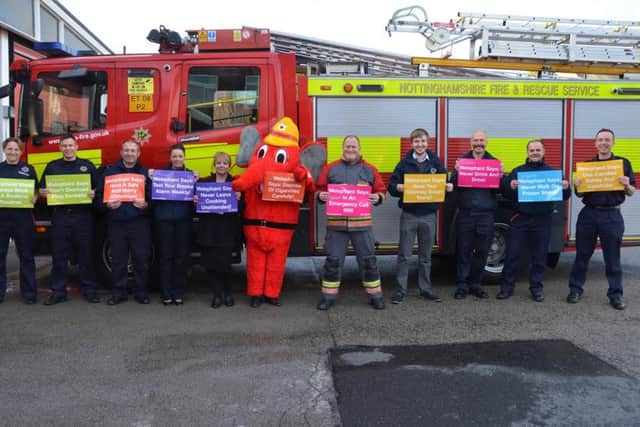 Nottinghamshire Fire and Rescue Service is set to release 12 vital videos ahead of Christmas. Picture submitted.