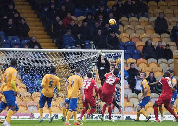 Mansfield Town v Leyton Orient - Skybet League Two - One Call Stadium - Saturday 12th December 2015

Brian Jenson punches clear at corner