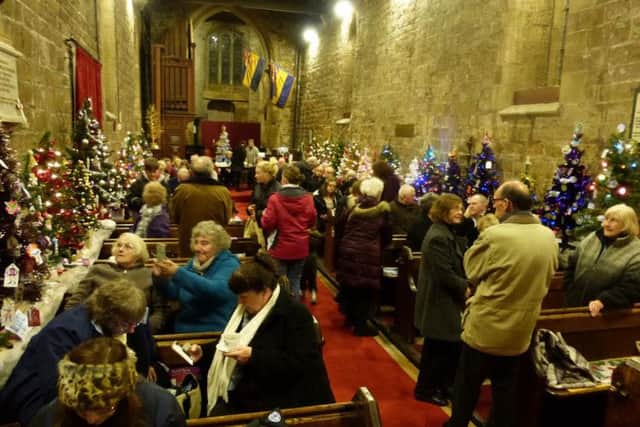 The Christmas Tree Festival held in St Michael's Church in Pleasley