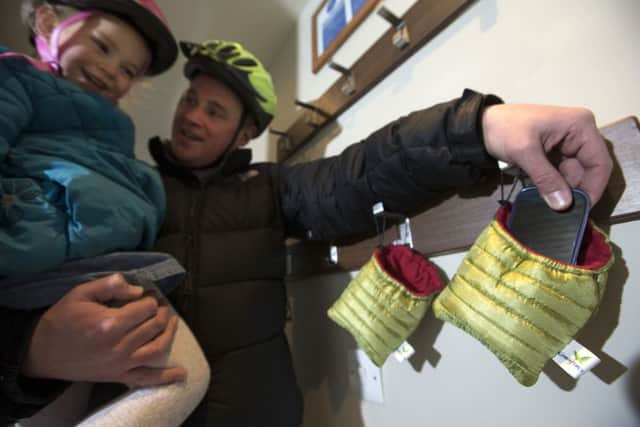 Peter Gibson with daughter Syann (4).