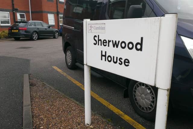 Sherwood House private mental health hospital in Mansfield was evacuated after a fire took hold of the ground floor.