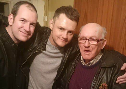 Steven Rowe, with Jason Tait who found John lying on the floor crying for help after a night out in Mansfield.