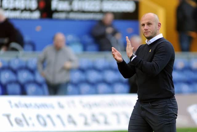 Manager Adam Murray thanks the fans.