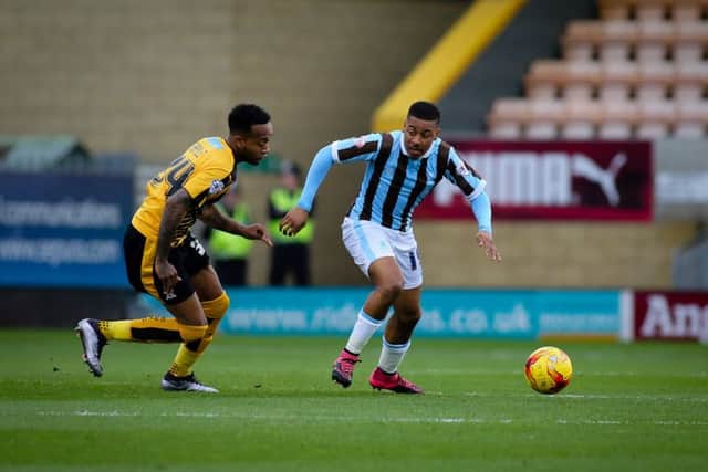 Mansfield Town's Reggie Lambe. Pics by Chris Holloway