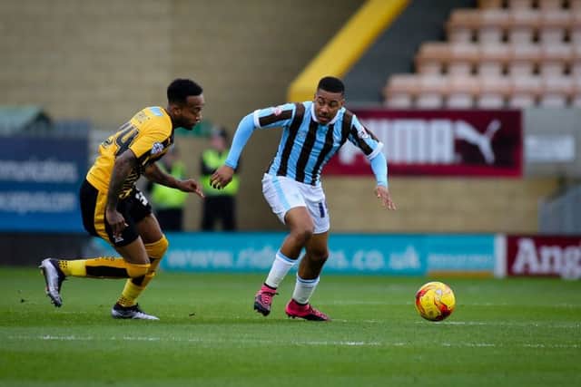 Mansfield Town's Reggie Lambe. Pics by Chris Holloway