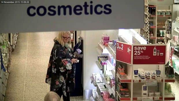 Police want to speak with this woman in connection with a shop theft at the Four Seasons shopping centre in Mansfield