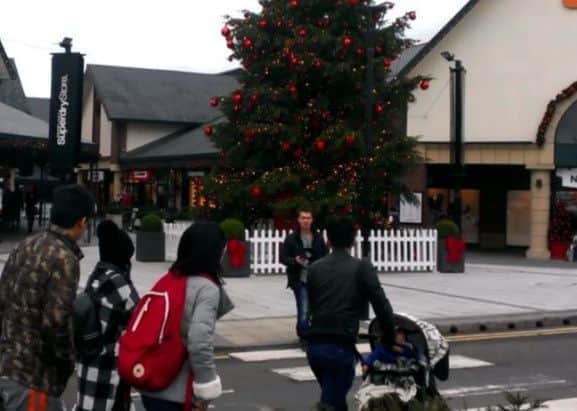 Shoppers hunt for bargains at McArthurGlen East Midlands Designer Outlet.