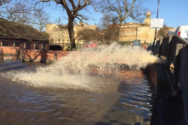 The floods in York