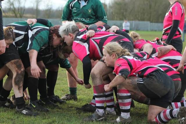 ACTION from Ashfield Ladies superb 22-0 whitewash of Scunthorpe Ladies that kept them top of the table.