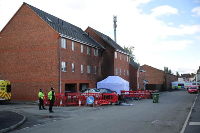 The scene of the fire in Langley Mill.